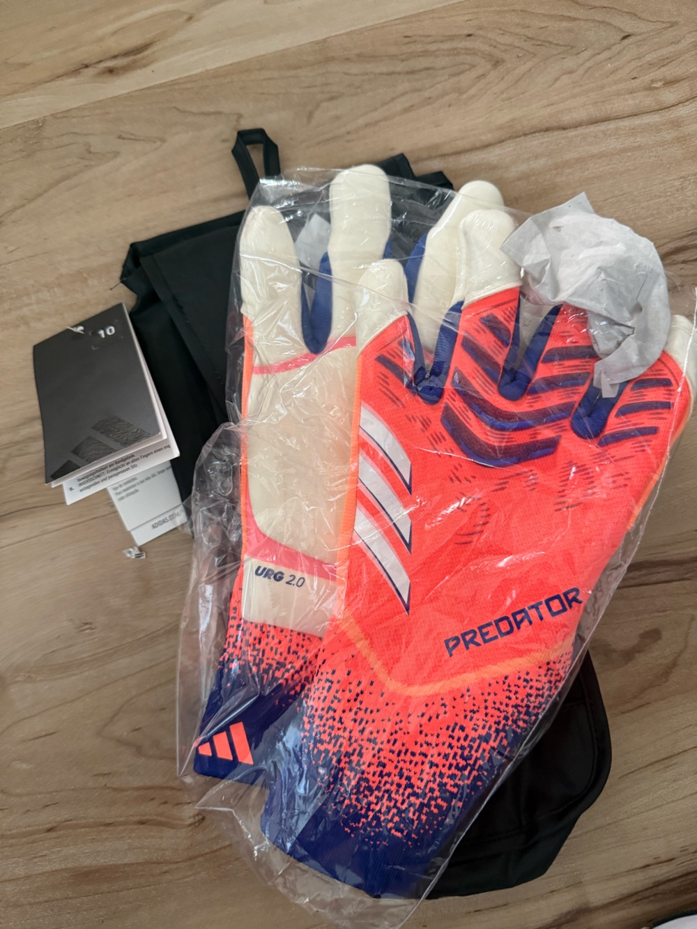 adidas Predator Goalkeeper Gloves - Neon Orange & Navy